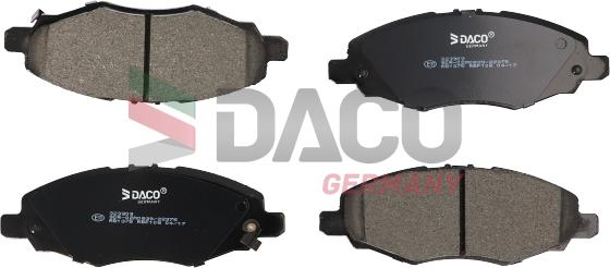 DACO Germany 323909 - Kit de plaquettes de frein, frein à disque cwaw.fr