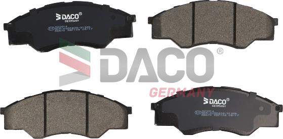 DACO Germany 323914 - Kit de plaquettes de frein, frein à disque cwaw.fr