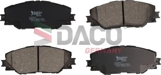 DACO Germany 323912 - Kit de plaquettes de frein, frein à disque cwaw.fr