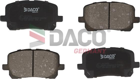 DACO Germany 323931 - Kit de plaquettes de frein, frein à disque cwaw.fr