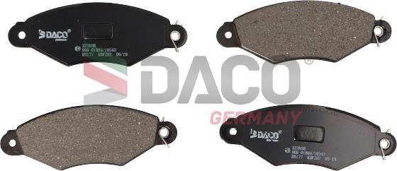 DACO Germany 323938 - Kit de plaquettes de frein, frein à disque cwaw.fr