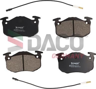 DACO Germany 323924 - Kit de plaquettes de frein, frein à disque cwaw.fr