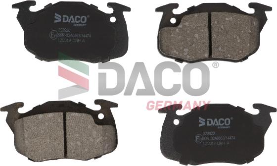 DACO Germany 323920 - Kit de plaquettes de frein, frein à disque cwaw.fr