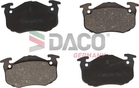 DACO Germany 323927 - Kit de plaquettes de frein, frein à disque cwaw.fr