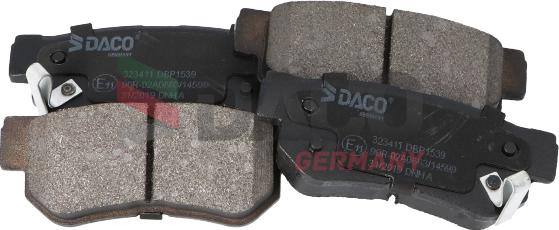 DACO Germany 323411 - Kit de plaquettes de frein, frein à disque cwaw.fr