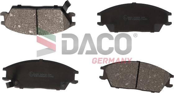 DACO Germany 323424 - Kit de plaquettes de frein, frein à disque cwaw.fr