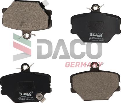 DACO Germany 323510 - Kit de plaquettes de frein, frein à disque cwaw.fr