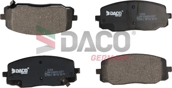 DACO Germany 323530 - Kit de plaquettes de frein, frein à disque cwaw.fr