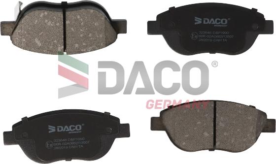 DACO Germany 323646 - Kit de plaquettes de frein, frein à disque cwaw.fr