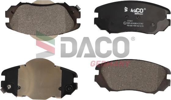 DACO Germany 323641 - Kit de plaquettes de frein, frein à disque cwaw.fr