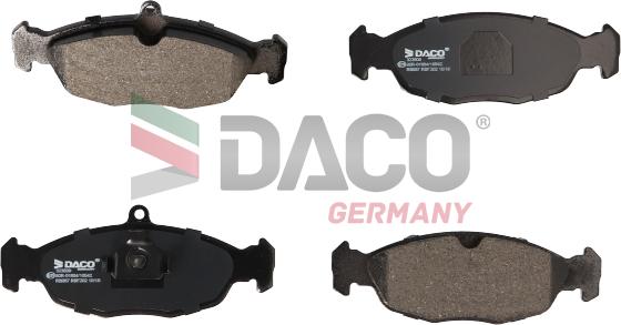 DACO Germany 323609 - Kit de plaquettes de frein, frein à disque cwaw.fr