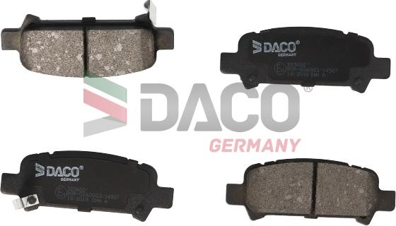 DACO Germany 323602 - Kit de plaquettes de frein, frein à disque cwaw.fr