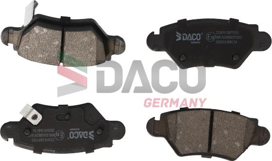 DACO Germany 323619 - Kit de plaquettes de frein, frein à disque cwaw.fr