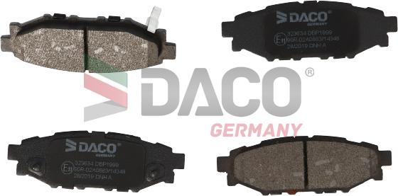 DACO Germany 323634 - Kit de plaquettes de frein, frein à disque cwaw.fr