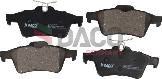 DACO Germany 323629 - Kit de plaquettes de frein, frein à disque cwaw.fr