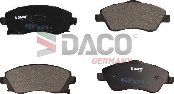 DACO Germany 323624 - Kit de plaquettes de frein, frein à disque cwaw.fr