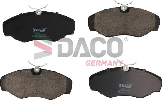 DACO Germany 323626 - Kit de plaquettes de frein, frein à disque cwaw.fr