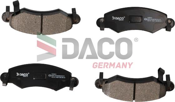 DACO Germany 323623 - Kit de plaquettes de frein, frein à disque cwaw.fr