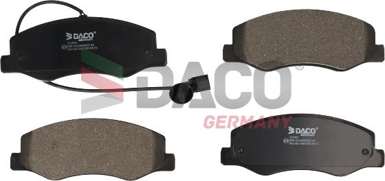 DACO Germany 323003 - Kit de plaquettes de frein, frein à disque cwaw.fr