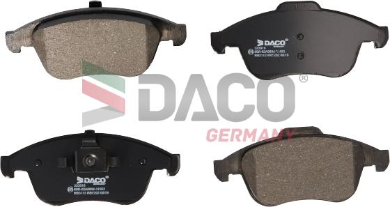 DACO Germany 323019 - Kit de plaquettes de frein, frein à disque cwaw.fr