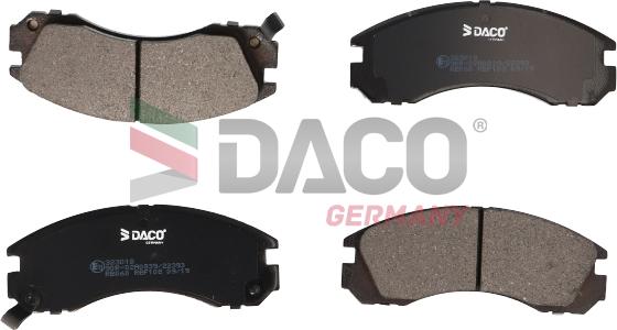 DACO Germany 323018 - Kit de plaquettes de frein, frein à disque cwaw.fr