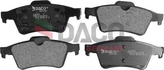 DACO Germany 323030 - Kit de plaquettes de frein, frein à disque cwaw.fr