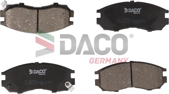 DACO Germany 323020 - Kit de plaquettes de frein, frein à disque cwaw.fr