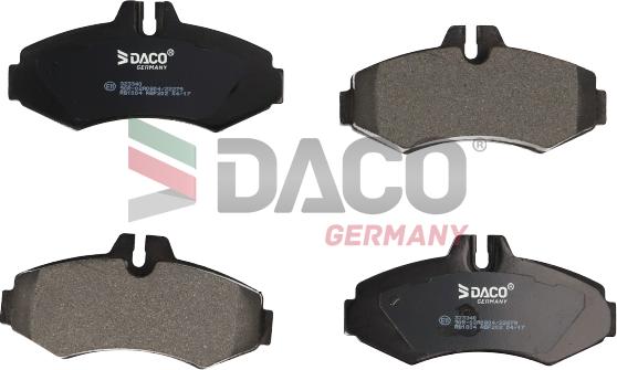 DACO Germany 323340 - Kit de plaquettes de frein, frein à disque cwaw.fr