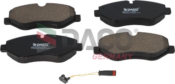 DACO Germany 323353 - Kit de plaquettes de frein, frein à disque cwaw.fr