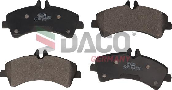 DACO Germany 323363 - Kit de plaquettes de frein, frein à disque cwaw.fr