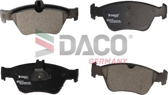 DACO Germany 323330 - Kit de plaquettes de frein, frein à disque cwaw.fr