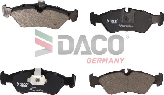 DACO Germany 323329 - Kit de plaquettes de frein, frein à disque cwaw.fr