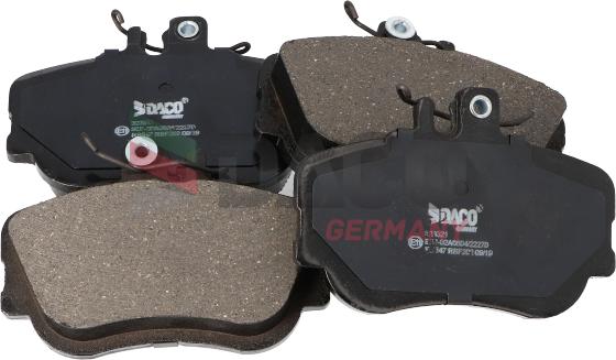 DACO Germany 323321 - Kit de plaquettes de frein, frein à disque cwaw.fr