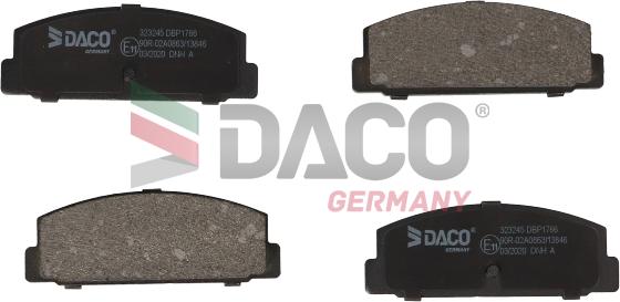 DACO Germany 323245 - Kit de plaquettes de frein, frein à disque cwaw.fr