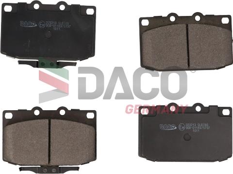 DACO Germany 323213 - Kit de plaquettes de frein, frein à disque cwaw.fr