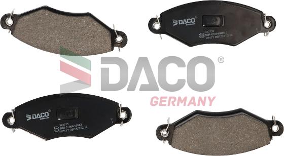 DACO Germany 323735 - Kit de plaquettes de frein, frein à disque cwaw.fr