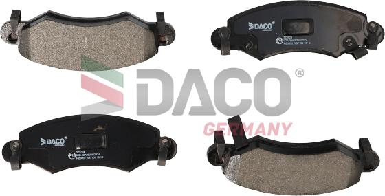 DACO Germany 323724 - Kit de plaquettes de frein, frein à disque cwaw.fr