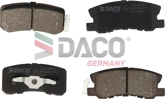 DACO Germany 322536 - Kit de plaquettes de frein, frein à disque cwaw.fr