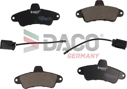 DACO Germany 322520 - Kit de plaquettes de frein, frein à disque cwaw.fr