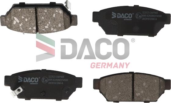 DACO Germany 322523 - Kit de plaquettes de frein, frein à disque cwaw.fr