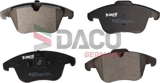 DACO Germany 322570 - Kit de plaquettes de frein, frein à disque cwaw.fr