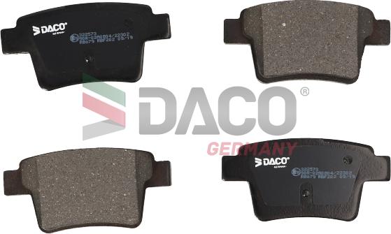 DACO Germany 322573 - Kit de plaquettes de frein, frein à disque cwaw.fr