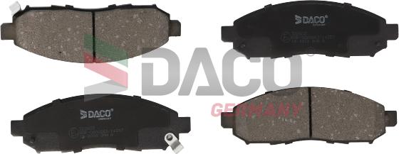 DACO Germany 322603 - Kit de plaquettes de frein, frein à disque cwaw.fr