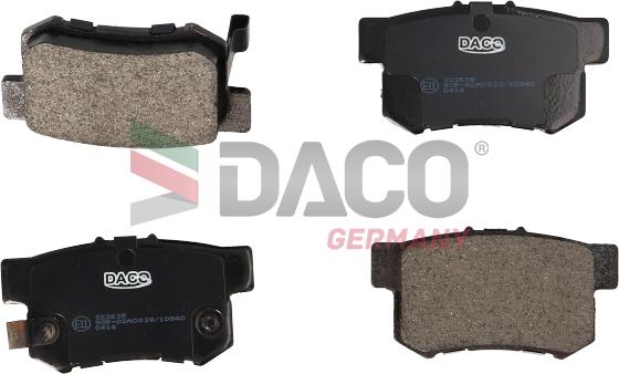 DACO Germany 322635 - Kit de plaquettes de frein, frein à disque cwaw.fr