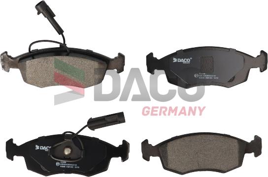 DACO Germany 322359 - Kit de plaquettes de frein, frein à disque cwaw.fr