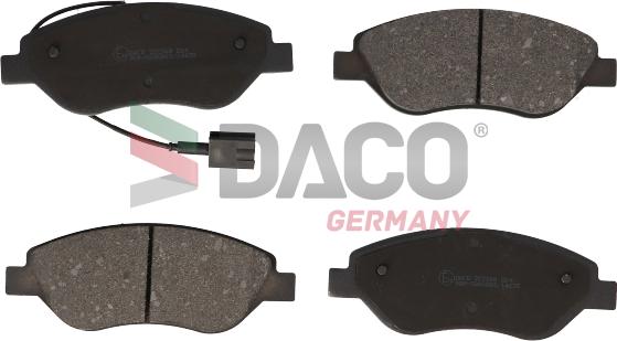 DACO Germany 322369 - Kit de plaquettes de frein, frein à disque cwaw.fr