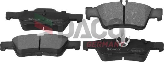 DACO Germany 322312 - Kit de plaquettes de frein, frein à disque cwaw.fr