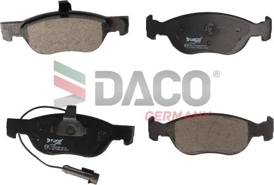 DACO Germany 322338 - Kit de plaquettes de frein, frein à disque cwaw.fr