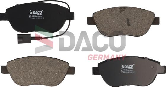 DACO Germany 322377 - Kit de plaquettes de frein, frein à disque cwaw.fr