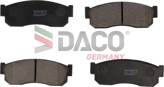 DACO Germany 322207 - Kit de plaquettes de frein, frein à disque cwaw.fr